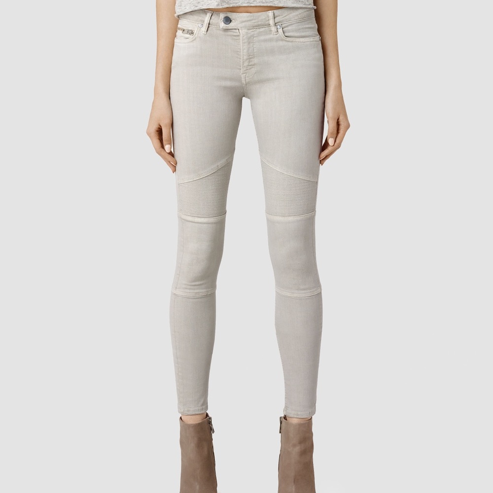 ❌SOLD❌ALLSAINTS biker jeans in the color Dove